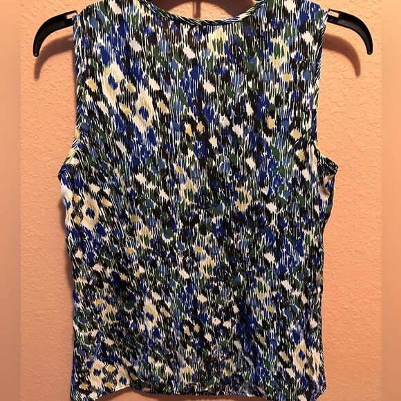 Chadwick’s blue and white fringe blouse - Picture 4 of 7